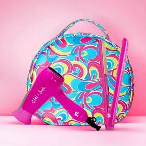 CHI x Barbie On-The-Go Flat Iron & Hair Dryer Travel Kit